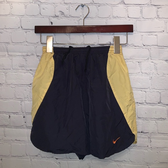 Nike Pants - Nike Black & Yellow Athletic shorts size S